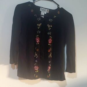Joseph A. Beaded Cardigan (M)